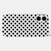 白地に黒のドット Case-Mate iPhoneケース (裏面 (横))