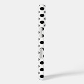 白地に黒のドット Case-Mate iPhoneケース (裏面 / 右)