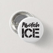 白地に黒文字で「ICE廃止」 缶バッジ (正面&裏面)