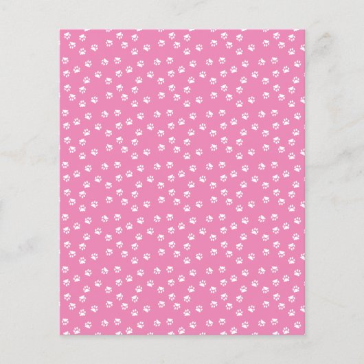 白地の版画スクラップブックの背景紙 (正面)