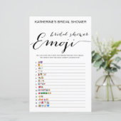 白地ブライダルシャワーゲーム印刷 (スタンド正面)