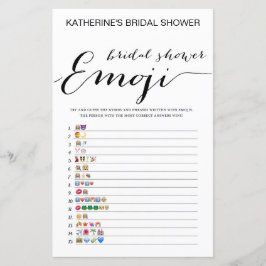 白地ブライダルシャワーゲーム印刷