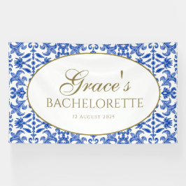 白地中海のと青のバナーヴィンテージスタイル 横断幕