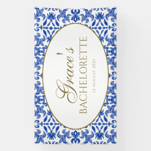 白地中海のと青のバナーヴィンテージスタイル 横断幕 (縦)