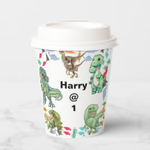 白地恐竜の誕生日パーティー