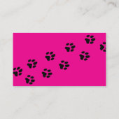 白地用ピンクの名刺 名刺 (裏面)