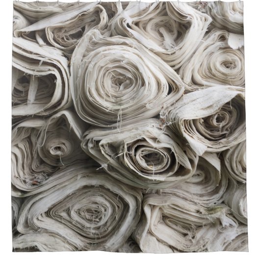 白地 シャワーカーテン (正面)