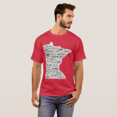 白塗りのミネソタ州立公園 Tシャツ (正面フル)