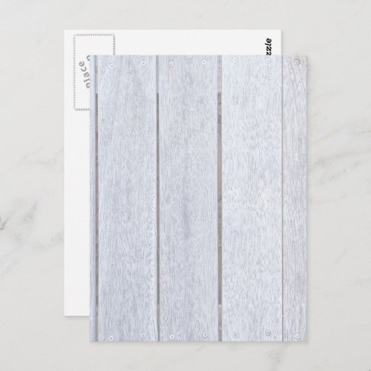 白塗りの古い風化した木材の背景木製 ポストカード (正面/裏面)