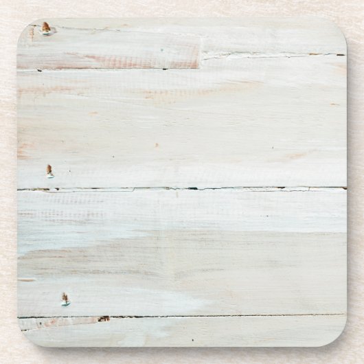 白塗りバーンウッド白木目 コースター (正面)