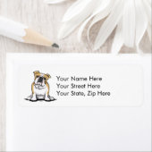 白塗りブルドッグかわいらし座 ラベル (インサイチュ)