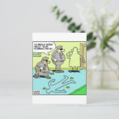 白墨の輪おもしろい郭警察の贈り物と収集品 ポストカード (スタンド正面)