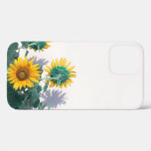 白壁に青と黄の花 Case-Mate iPhoneケース (裏面 (横))