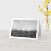 白夜の時間経過1911年 カード (黄色い花)