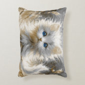 白大切猫 アクセントクッション (正面(垂直))