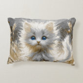 白大切猫 アクセントクッション (裏面)