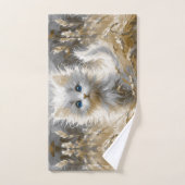 白大切猫 ハンドタオル (ハンドタオル)