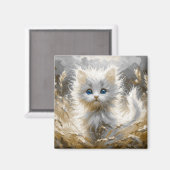 白大切猫 マグネット (正面/裏面)