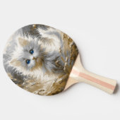 白大切猫 卓球ラケット (横)