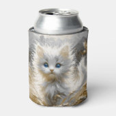 白大切猫 缶クーラー (缶正面)