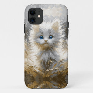 白大切猫 iPhone 11 ケース