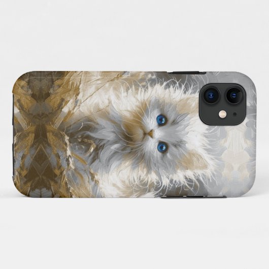 白大切猫 Case-Mate iPhoneケース (裏面(横))