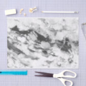 白大理石とグレー 薄葉紙 (クラフト)