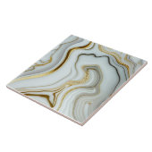 白大理石と金ゴールドセラミックタイル タイル (側面)