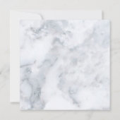 白大理石のような結婚式の招待状 招待状 (裏面)