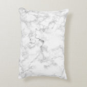 白大理石のパターン アクセントクッション (裏面(縦))