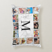 白大理石のパターン アクセントクッション (正面(垂直))