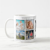 白大理石のパターン コーヒーマグカップ (左)