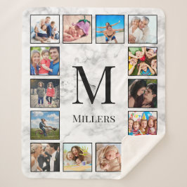 白大理石のパターン シェルパブランケット