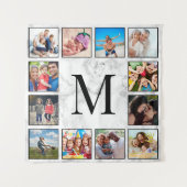 白大理石のパターン タペストリー (正面)