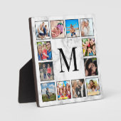 白大理石のパターン フォトプラーク (正面)