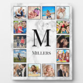 白大理石のパターン フォトプラーク (正面)