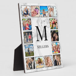 白大理石のパターン フォトプラーク