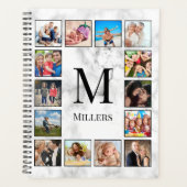 白大理石のパターン プランナー手帳 (正面)