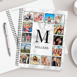 白大理石のパターン プランナー手帳