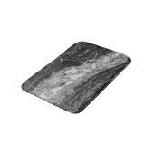 白大理石の灰色の抽象芸術 バスマット (アングル)