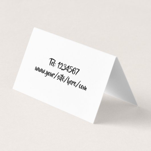 白大理石の馬 名刺 (裏面)