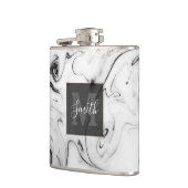 白大理石エレガント像 フラスク (左)