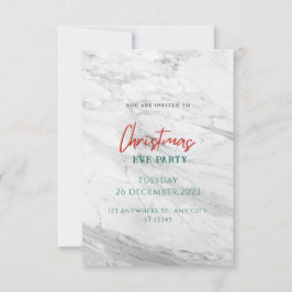 白大理石クリスマス 招待状