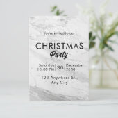 白大理石クリスマス 招待状 (スタンド正面)