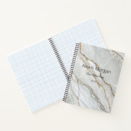 白大理石ゴールドノートブック ノートブック