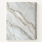 白大理石ゴールドノートブック ノートブック (裏面)
