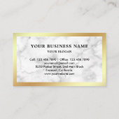 白大理石ショットガンライフル銃店ガンスミス 名刺 (裏面)