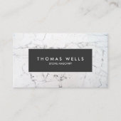 白大理石ストーンメーソンの建築家 名刺 (正面)