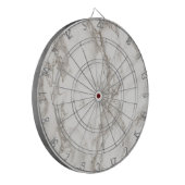 白大理石テモダンクスチャパターン ダーツボード (正面左)