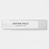 白大理石テンプレートエレガントトレンディー サインプレート (正面)